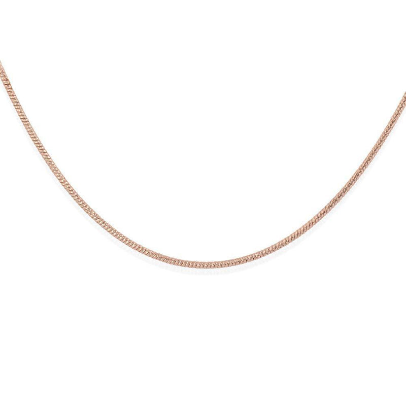 [Australia] - TJC Rope Chain for Women with Spring Ring Clasp in Rose gold Plated 925 Sterling Silver with High Gloss Gift for Wife/Girlfriend/Mother Size 20 Inches, Wt. 1.7 Grams 