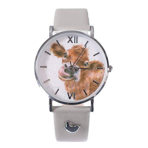 [Australia] - Wrendale Designs"Moooo Watch" Cow Watch with Leather Strap 