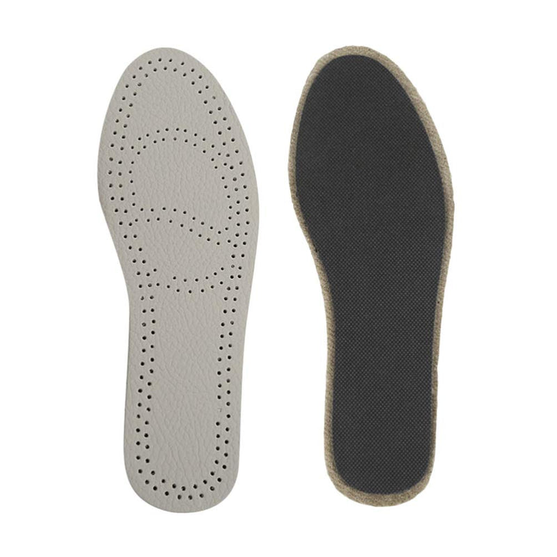 [Australia] - Healifty 1 Pair Leather Insoles Breathable Sweat Absorb Sport Inserts Shoes Cushions for Men Women Size 39-40 