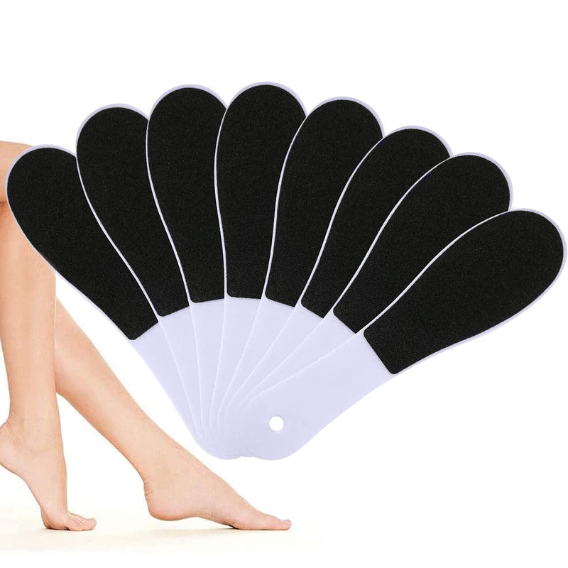 [Australia] - Rainmae Foot Files for Hard Skin,8 Packs Double-Sided Foot Rasp File and Callus Hard Skin Remover for Wet and Dry Cracked Feet(White) 