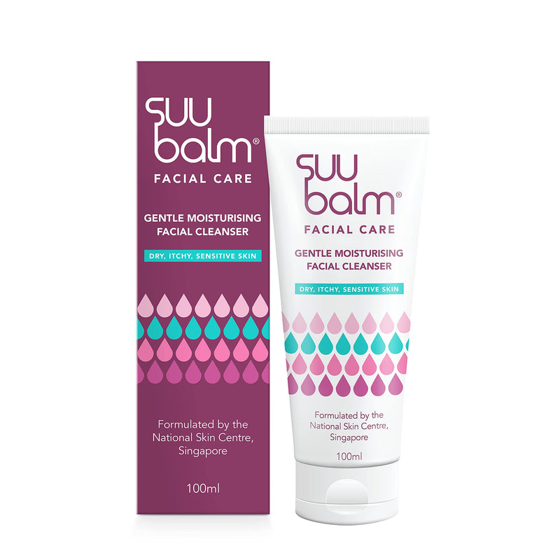 [Australia] - Suu Balm - Gentle Moisturising Facial Cleanser - Eczema, Psoriasis, Dry, Sensitive Skin Treatment (100ml) 