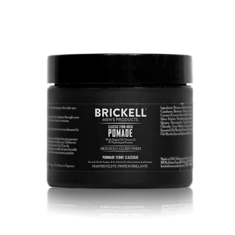 [Australia] - Brickell Men‚Äôs Firm Hold Pomade for Men, Natural & Organic With Strong Hold & High Shine Finish, 59 ml, Scented 