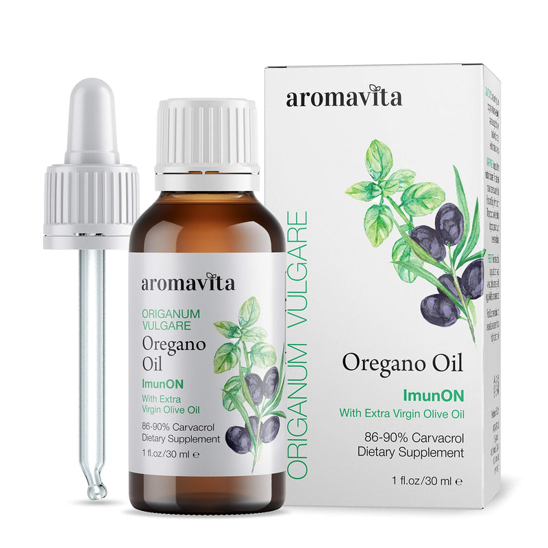[Australia] - ImunON Greek Oregano Oil - Oregano Essential Oil Containing Over 86-90% Carvacrol - Vegan Friendly Oregano Oil Food Supplement 