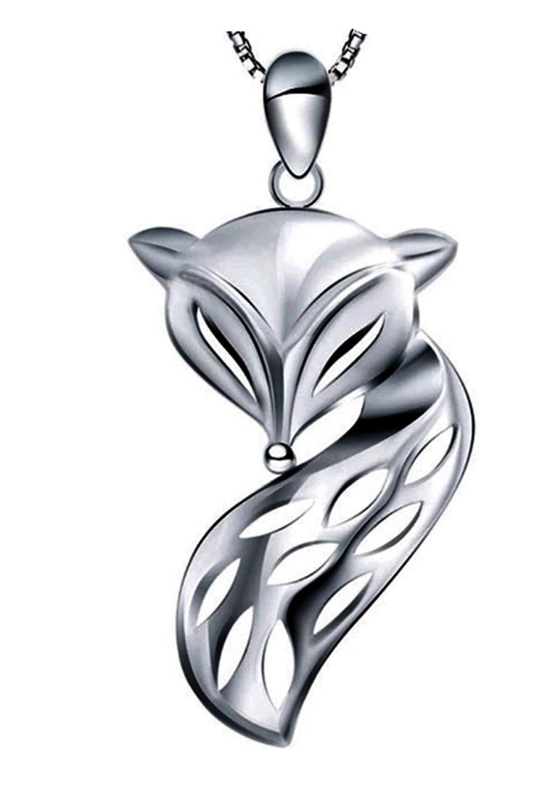 [Australia] - Fox necklace pendant and chain, modern design 