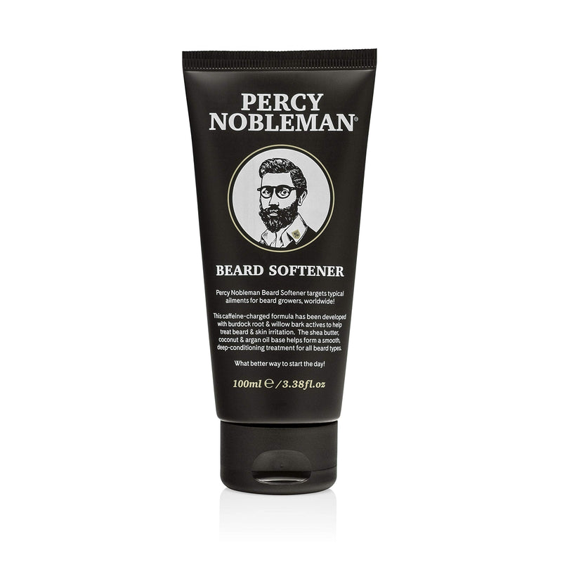 [Australia] - Beard Softener by Percy Nobleman. A Beard Conditioner Containing Shea Butter, Coconut & Argan Oil for a Smooth Deep Conditioning Treatment for all Beard Types 100ml 
