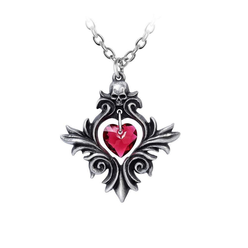 [Australia] - Alchemy Gothic Bouquet of Love Pendant Women Necklace Silver-Coloured, Pewter, 