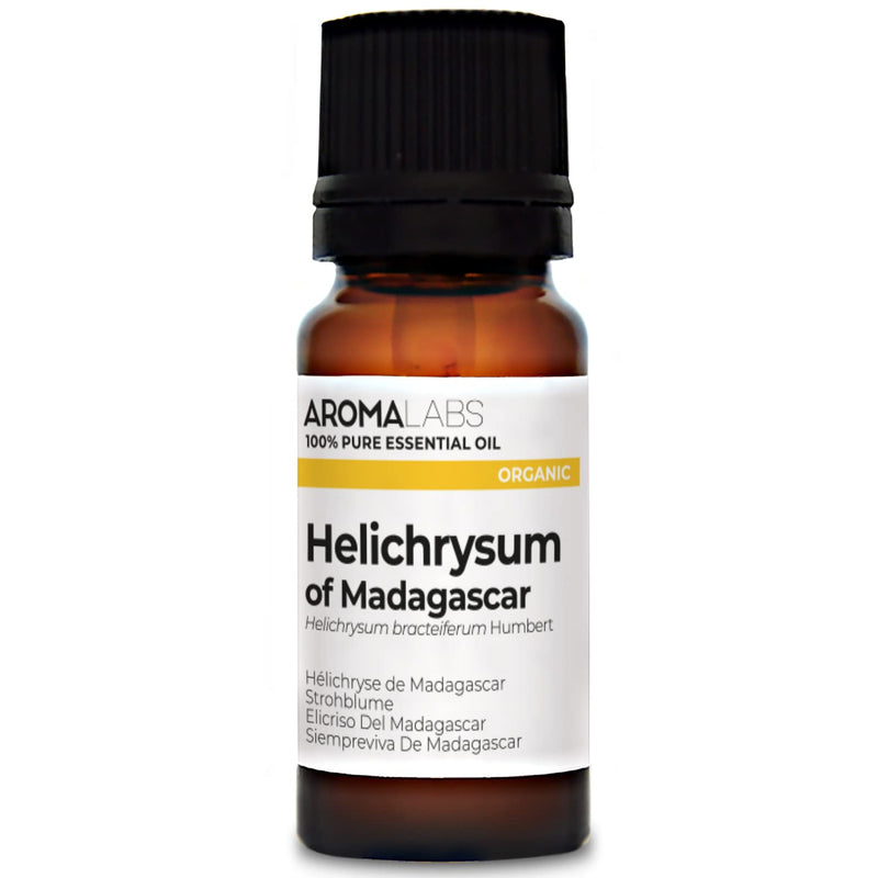 [Australia] - BIO - Helichrysum of Madagascar Essential Oil - 10mL - 100% Pure, Natural, Chemotyped and AB/Cosmos Certified - AROMA LABS (French Brand) 10 ml (Pack of 1) 