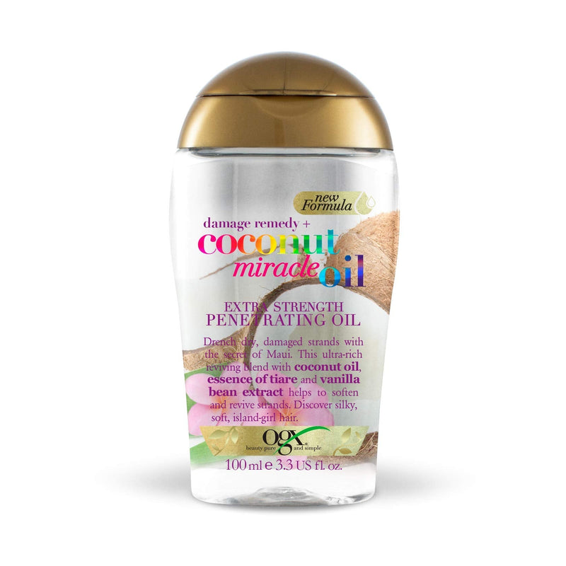 [Australia] - Ogx Coconut Miracle Oil Penetrating Hair Oil for Dry Hair, Extra Strength, 100 ml 