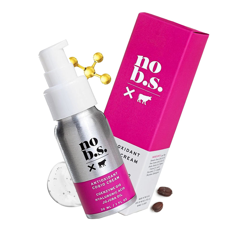 [Australia] - No B.S. Antioxidant CoQ10 Face Cream - Face Firming Moisturizer with Coenzyme Q10, Hyaluronic Acid & Jojoba Oil. Potent Formulas. Clean Skincare. 
