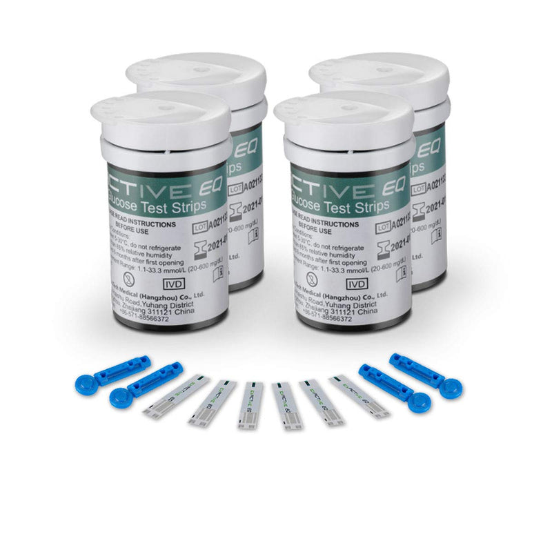 [Australia] - Diabetes Test Strips Blood Glucose Test Strips x 100 & Diabetes Lancets x 100, Blood Sugar Strips, Blood Sugar Test Strips for UK Diabetics - in mmol/L (Exactive EQ Impulse) 
