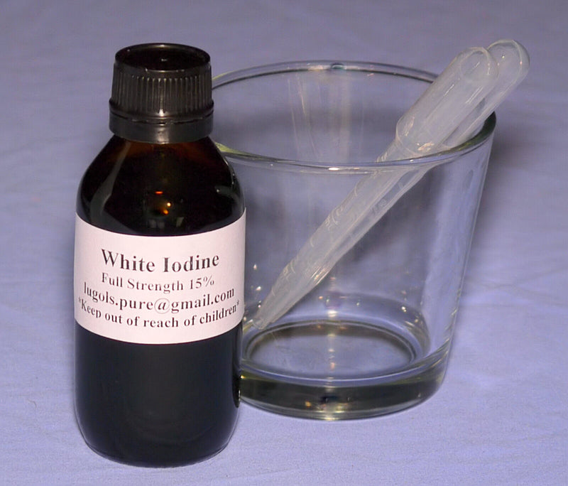 [Australia] - 30ml 15% White Iodine Solution - Max Strength - Decolourised - Clear Solution - Providing 600 Drops 