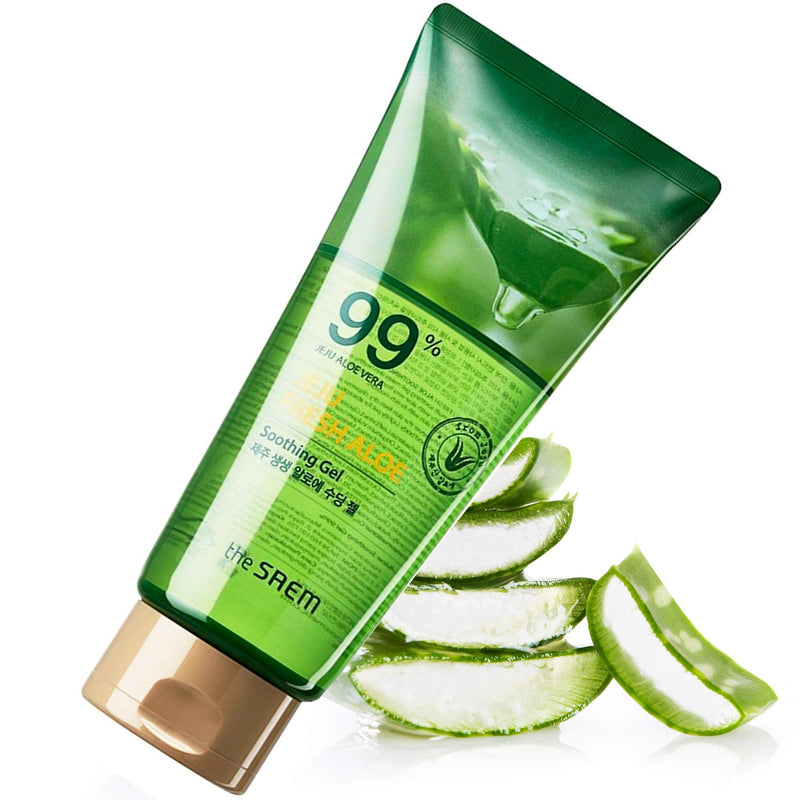 [Australia] - Organic Aloe Vera Gel with 100% Pure Aloe - Jeju Fresh Aloe Soothing Gel - 99% Aloe Vera, Hydrates & Heals Dry, Itchy & Damaged Skin & Hair, Acne, Sunburn, Rash Relief - 300 ml Tube 300 ml (Pack of 1) 