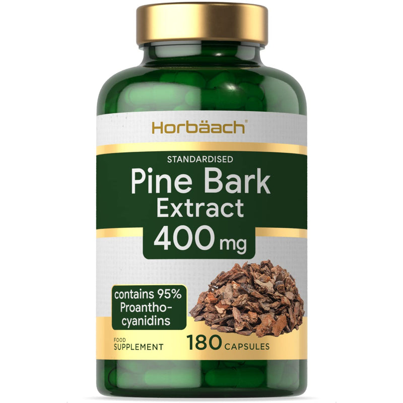 [Australia] - Pine Bark Extract 400mg | 180 Capsules | No Artificial Preservatives | by Horbaach 