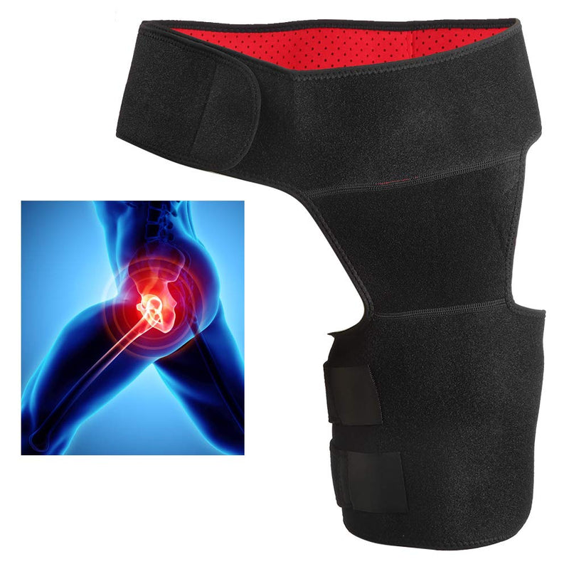 [Australia] - Adjustable Compression Brace Groin Support Wrap Hip Joint Support Pain Relief Hamstring Sciatica Wrap Hip Brace for Men and Women Thigh, Hamstring Recovery 