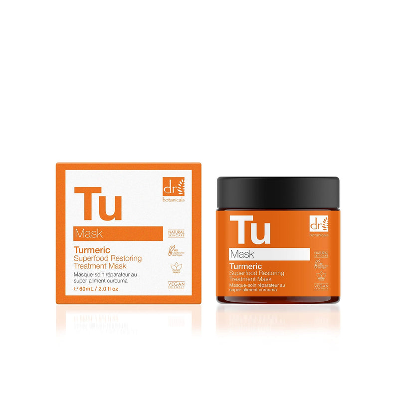 [Australia] - Dr Botanicals Turmeric Superfood Restoring Treatment Hydrating Mask for Skin regeneration and skin care 60 ml Orange 60 ml (Pack of 1) 