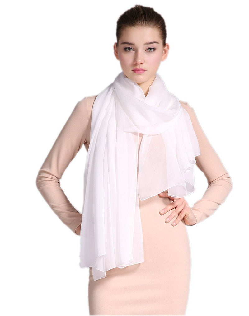 [Australia] - Prettystern scarf Stola Plain beach pareo sarong wrap XXL shawl 200cm uniColour - 20 colours 70.9" X 43.3" Snow-white 