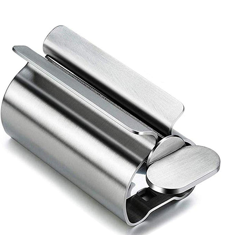 [Australia] - Guokoo Toothpaste Squeezer, Metal Toothpaste Tube Wringer Seat Holder Stand for Toothpaste, Hand Cream or Mustard Sauce (Stainless Steel) 