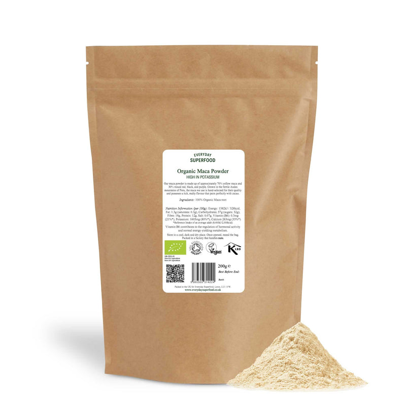 [Australia] - Everyday Superfood Organic Maca Powder 200g Pure Dried Maca Root Powder Great in Acai & Maqui Blend, Certified Organic, Vegan and Kosher 