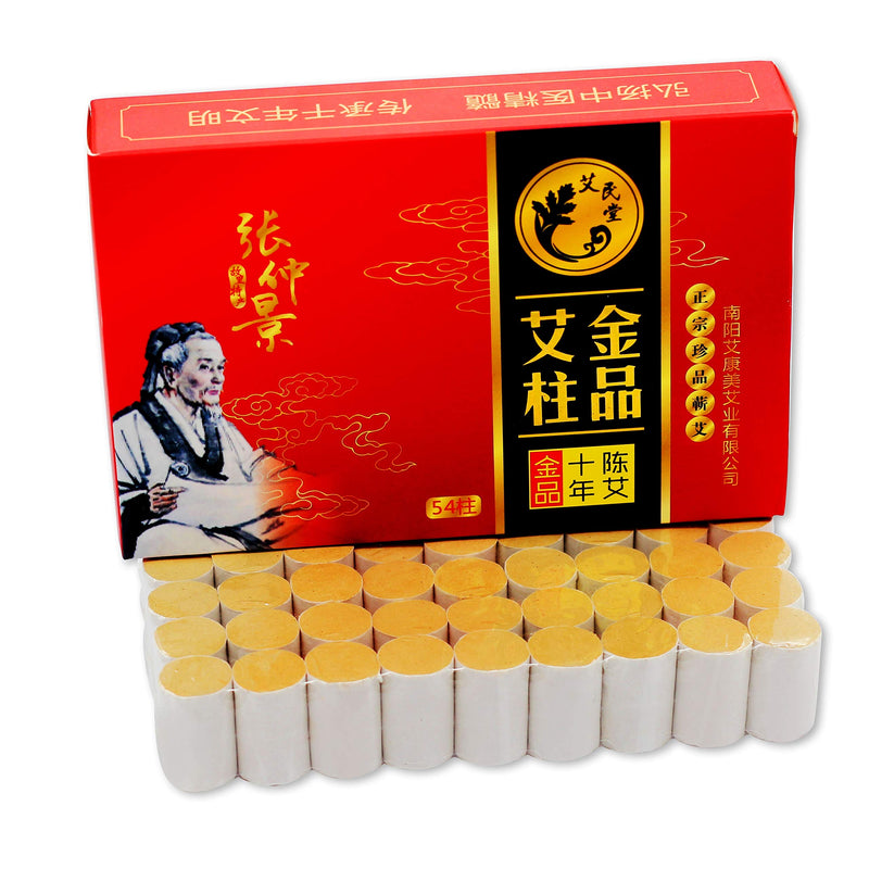 [Australia] - 10-Years Purity 60:1 Ratio 54 Rolls Sticks Pure Moxa Sticks for Moxibustion 54 x Moxibustion rolls only 