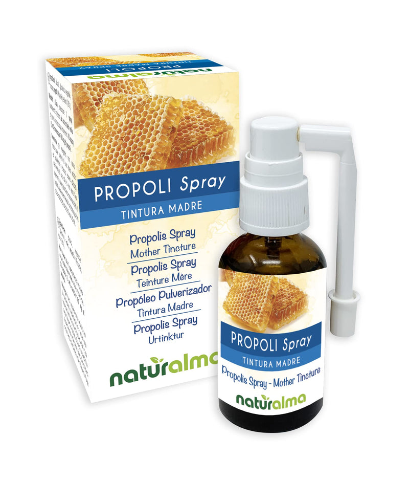 [Australia] - Propolis Spray (Propolis) Resin Hydroalcoholic Mother Tincture NATURALMA | Liquid Extract 30 ml | Food Supplement With alcohol 30 ml (Pack of 1) 