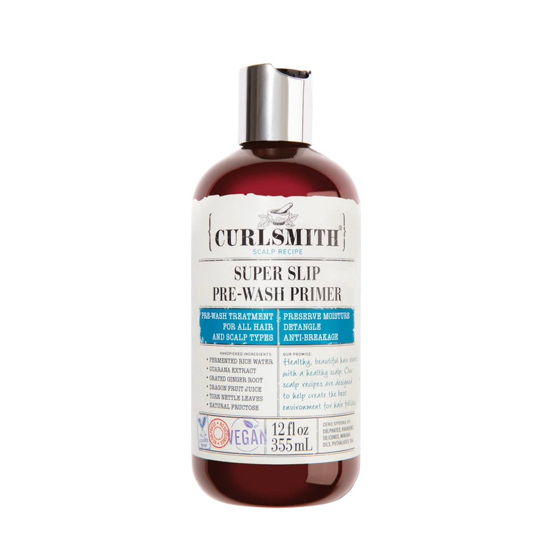 [Australia] - Curlsmith - Super Slip Pre-Wash Primer - Vegan Scalp Stimulating Treatment, Protecting and Moisturising (355ml/12 fl oz) 