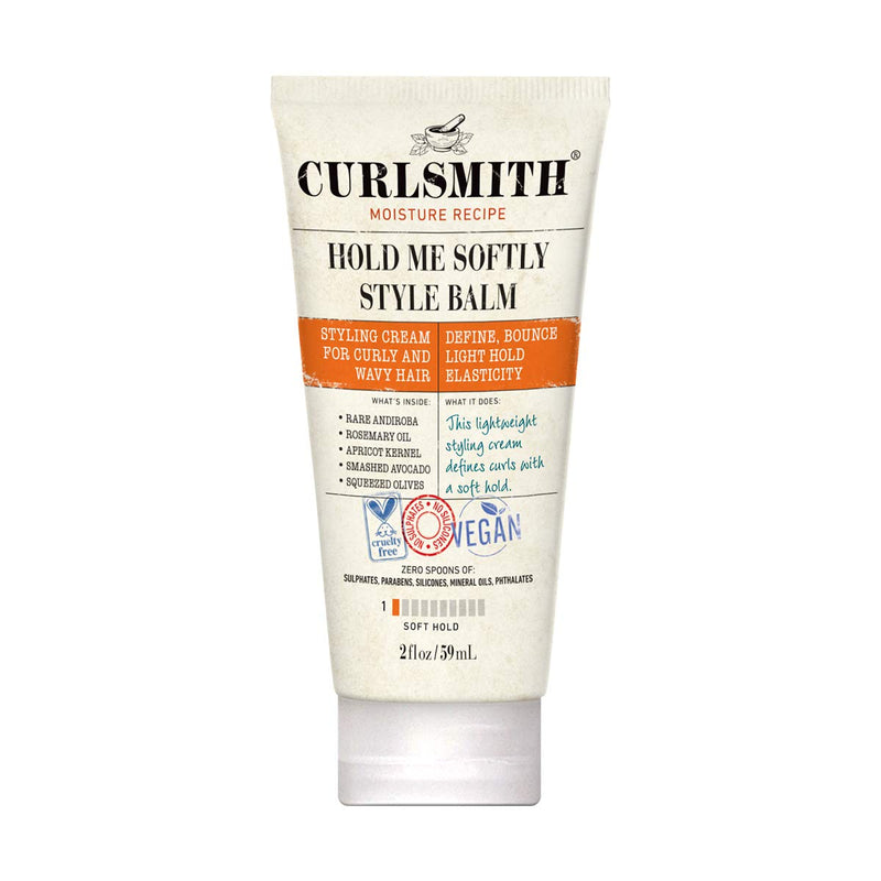[Australia] - Curlsmith - Hold Me Softly Style Balm - Vegan Soft Hold Styling Cream for Wavy and Curly Hair, Natural Look (59ml) 59 ml (Pack of 1) 