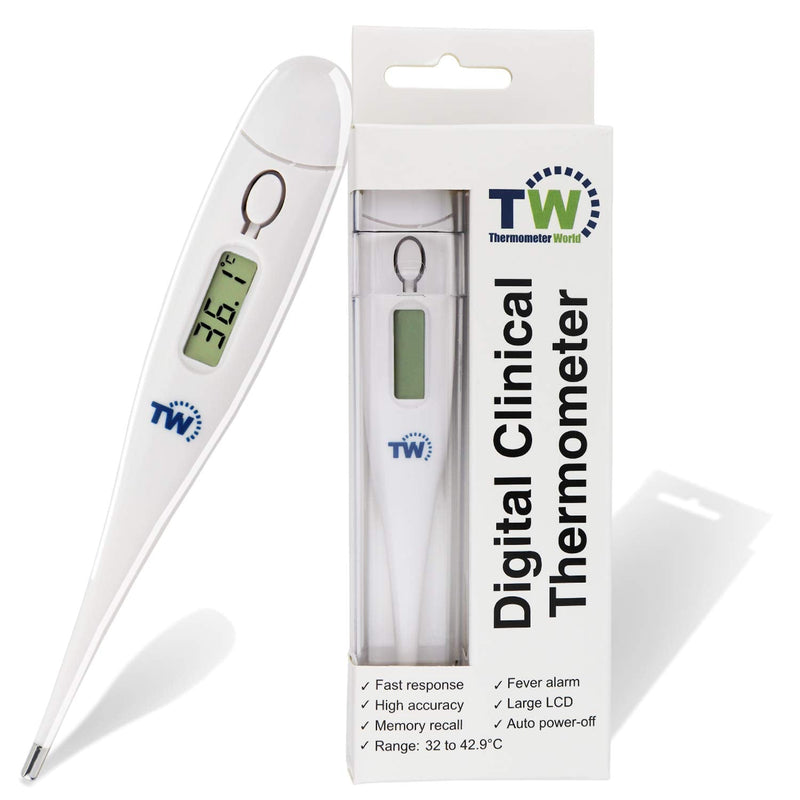 [Australia] - Temperature Thermometer for Adults Kids and Children - Fast and Accurate Medical Thermometer - Easy to Use Body and Oral Thermometer with Fever Alarm Child Thermometer 