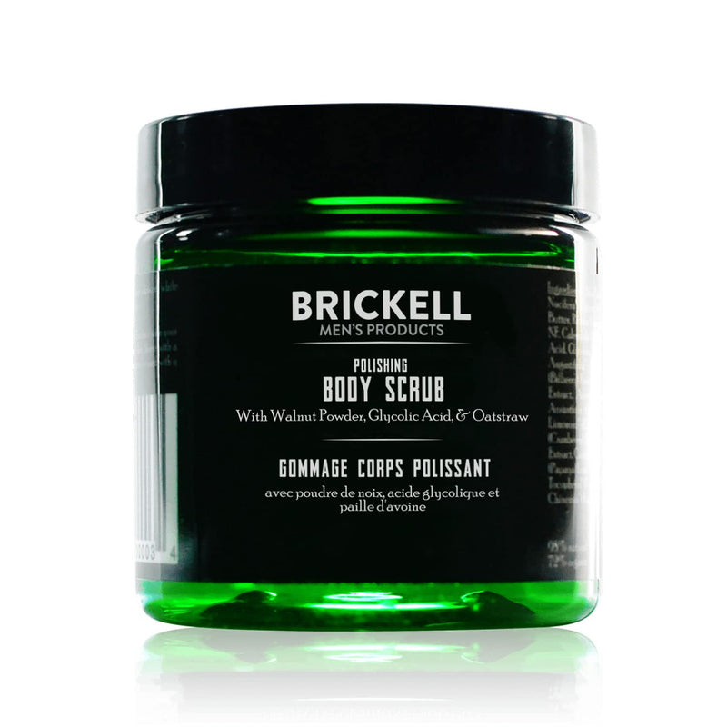 [Australia] - Brickell Men's Polishing Body Scrub for Men, Natural and Organic Body Exfoliator to Remove Dirt, Prevent Blemishes, and Brighten Skin (236 ml) 236 ml (Pack of 1) 