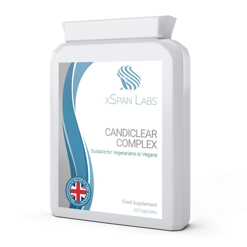[Australia] - CandiClear Complex - 60 Capsules - Candida Cleanse & Thrush/Yeast Support - Powerful Herbs: Caprylic Acid, Oregano Extract & Aloe Vera synergistically Blended with Bio-Cultures 