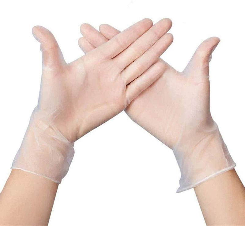 [Australia] - New Vinyl Multi-Purpose Gloves, Disposable Extra Strong Powder Free Clear Gloves Medium Size Box of 100 - Food Safe - Latex Free Easy to Wear ==> Perfect for Daily use Home Work 