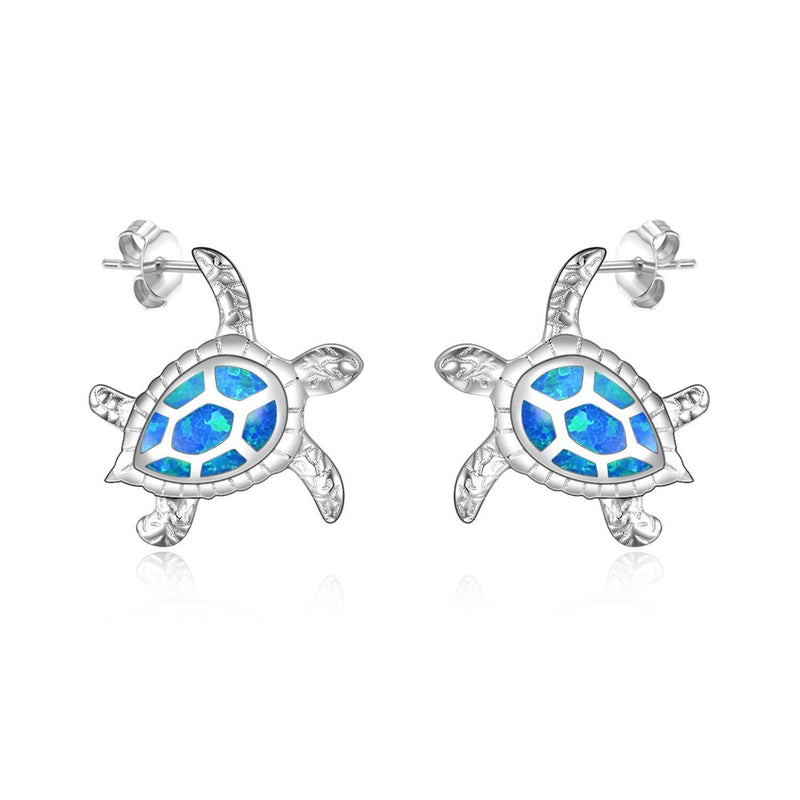 [Australia] - WINNICACA Ocean Theme Earrings Sterling Silver Octopus/Conch/Jellyfish/Dolphin Drop Earrings for Women Gifts Blue 