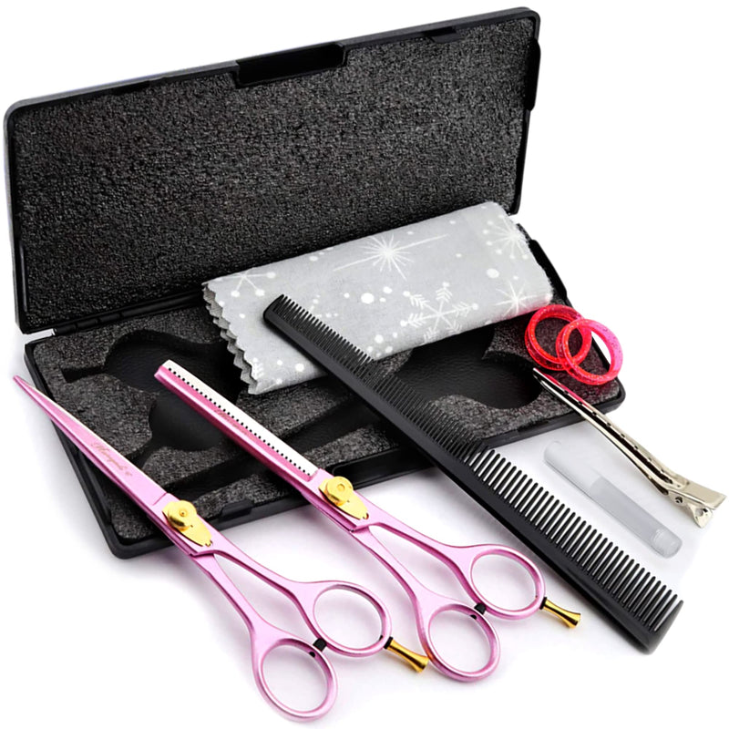 [Australia] - Haryali London Professional 6.0" Hairdressing Barber Scissors Hair Cutting Thinning Texturing Salon Shears With Adjustable Screw Set Comes in a Black Box 
