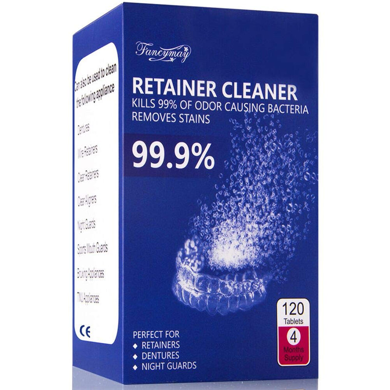 [Australia] - Retainer Cleaning Tablets - New Formulation (120 Tablets Pack, 4 Months Supply) 120 Count (Pack of 1) 