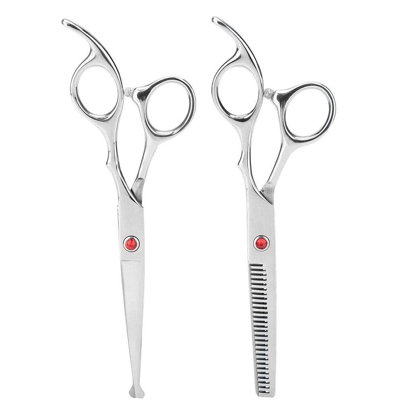 [Australia] - Professional Hair Cutting Thining Scissors Set Round Head Shears Baby Hairdressing Scissors Set for Baby Kids (Red) Red 