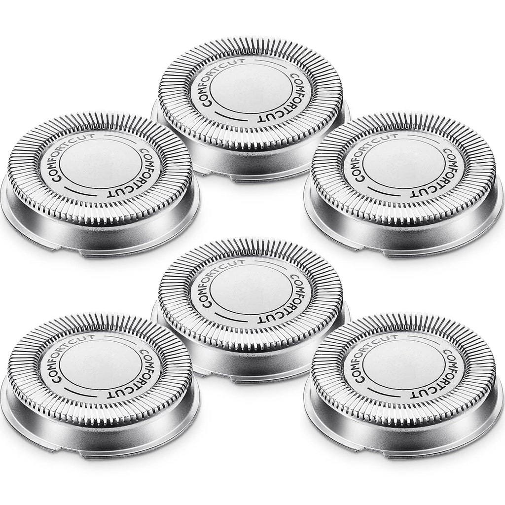 [Australia] - Mudder 6 Pcs SH30/50/50 Shaver Replacement Heads Compatible with Philips Electric Shaver Series 1000, 2000, 3000, 5000 and Model AT8xx/AT7xx/PT8xx/PT7xx Style with Pointed Blade, Non-Original 