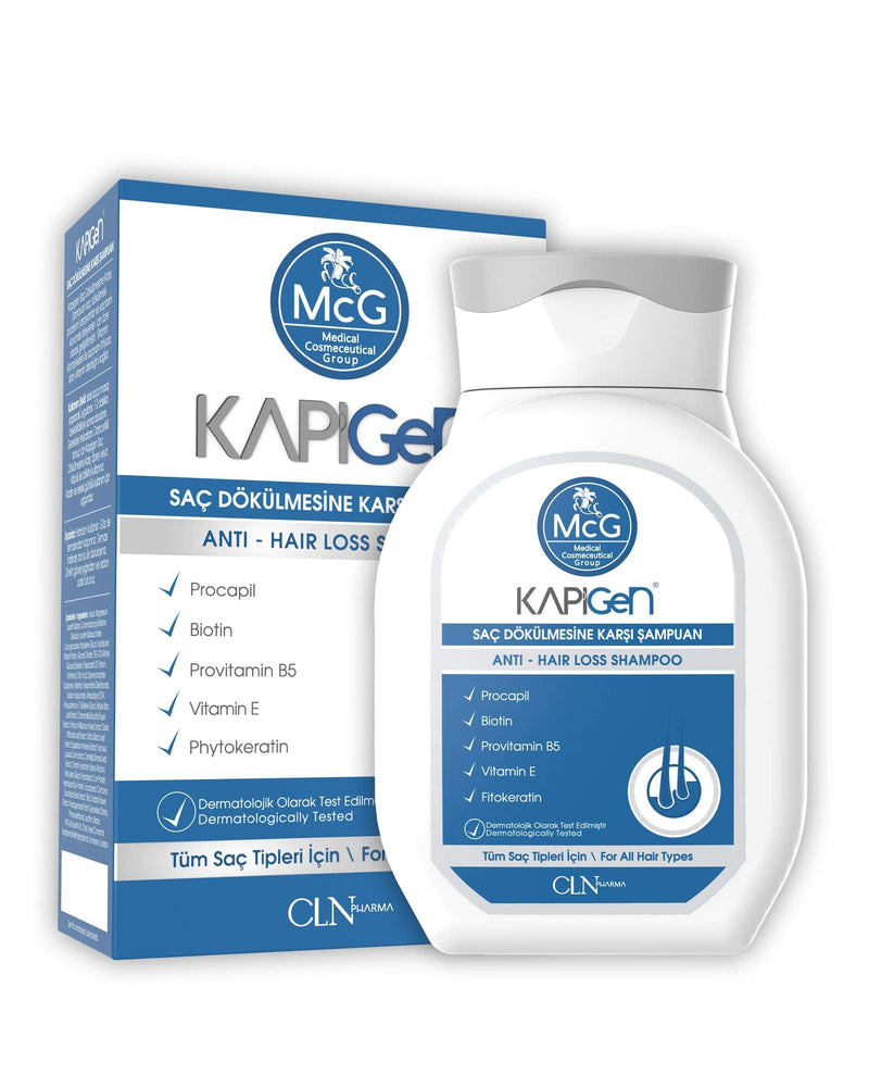 [Australia] - McG KAPIGEN Anti Hair Loss Shampoo - DHT Blocker, Growth, PROCAPIL, Vegan, Biotin, Natural, Organic | NO Minoxidil, Finasterid | Sulphate, SLS, SLES, Paraben, Cruelty FREE | Treatment for Men & Women 