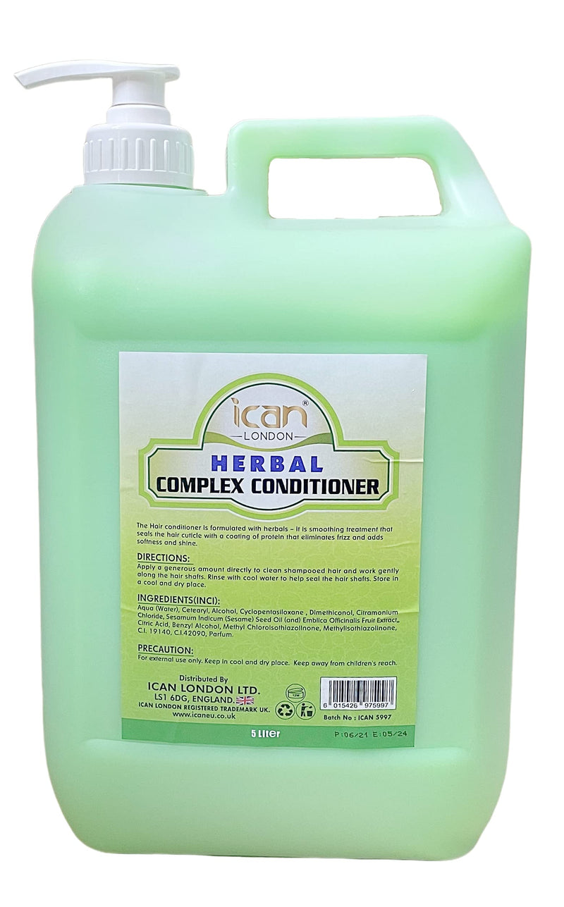[Australia] - ICAN LONDON HERBAL COMPLEX CONDITIONER SALON SIZE 5 LITRE GALLON- SAME DAY DISPATCH 