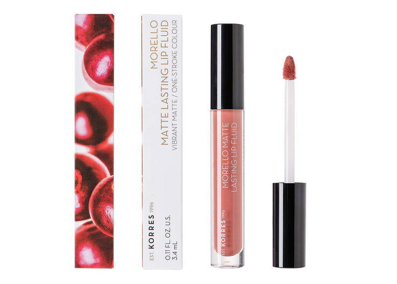 [Australia] - KORRES Morello Matte Lasting Lip Fluid No. 06 Romantic Nude 3.4 ml 