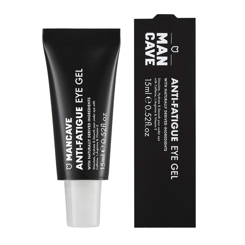 [Australia] - Caffeine & Vitamin E Anti-Fatigue Eye Gel 15ml by ManCave, Target dark circles and fight against fine lines, Natural Formulation, Vegan Friendly, Recyclable Packaging 