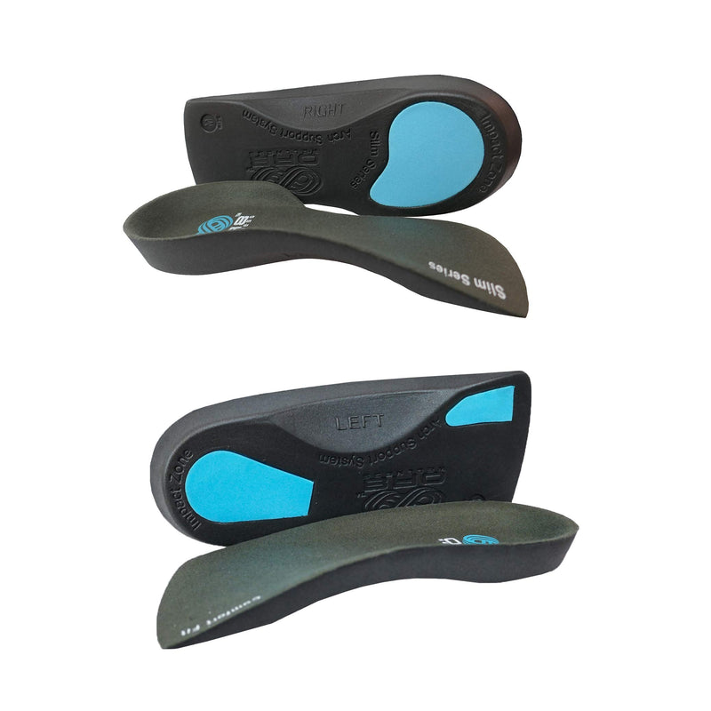 [Australia] - Plantar Fasciitis Bundle - Pair 3/4 Insoles + Pair 3/4 SLIM FIT Insoles. Orthotic Shoe Inserts for Men Women Foot Arch Support. L 9-10.5 