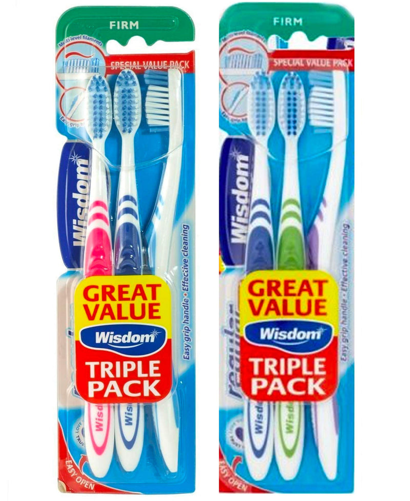 [Australia] - 2 Packs x 3 Pcs Regular Plus Triple Firm Toothbrush 