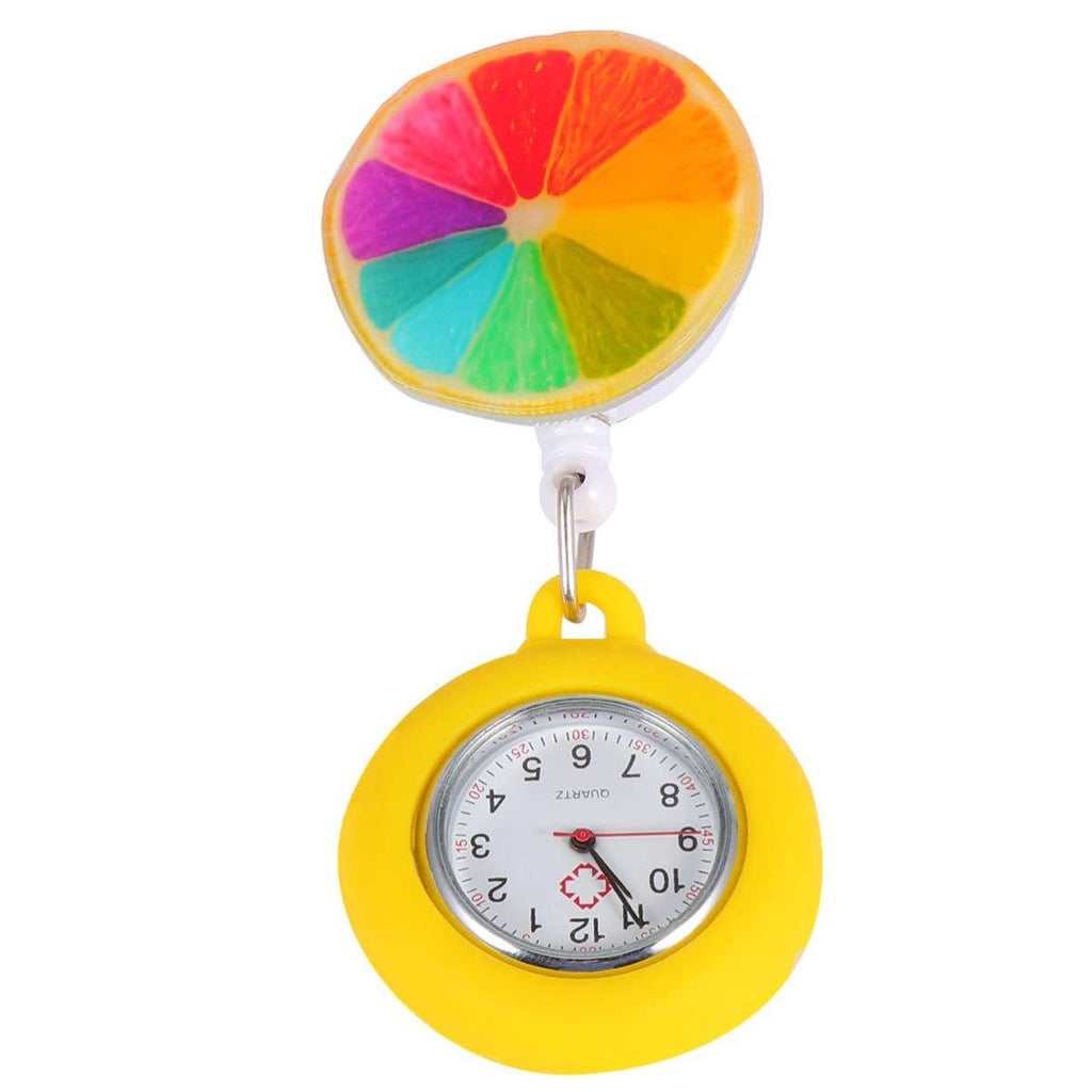 [Australia] - NICERIO Lapel Watch for Nurses Doctors Retractable FOB Watch Clip-on Hanging Nurse Watches Brooch Pocket Watch for Nurses Women Colorful 
