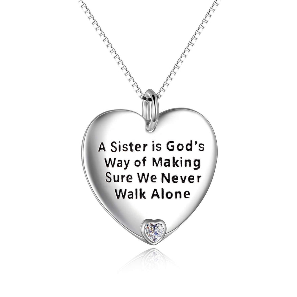 [Australia] - YFN Sister Necklace 925 Sterling Silver Birthday Gifts for Sister Jewellery 