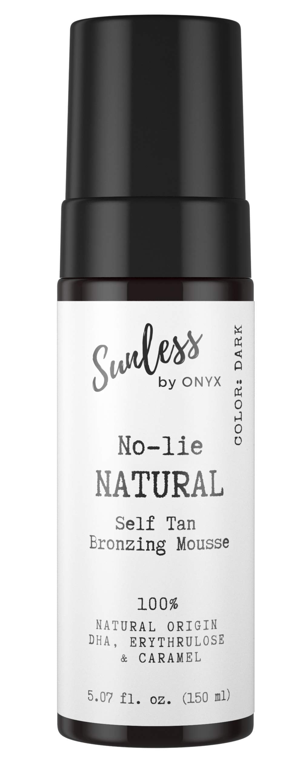 [Australia] - Sunless by Onyx No-Lie Natural Self Tanner Mousse 100% Pure Nature Organic Skincare Actives Dream Tan Effect (Medium/Dark) 