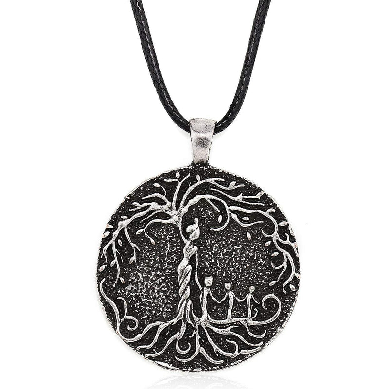 [Australia] - Gleamart Mom & Children Necklace Tree of Life Pendant Mother's Day Present Tree of Life Mom & 3 Child 