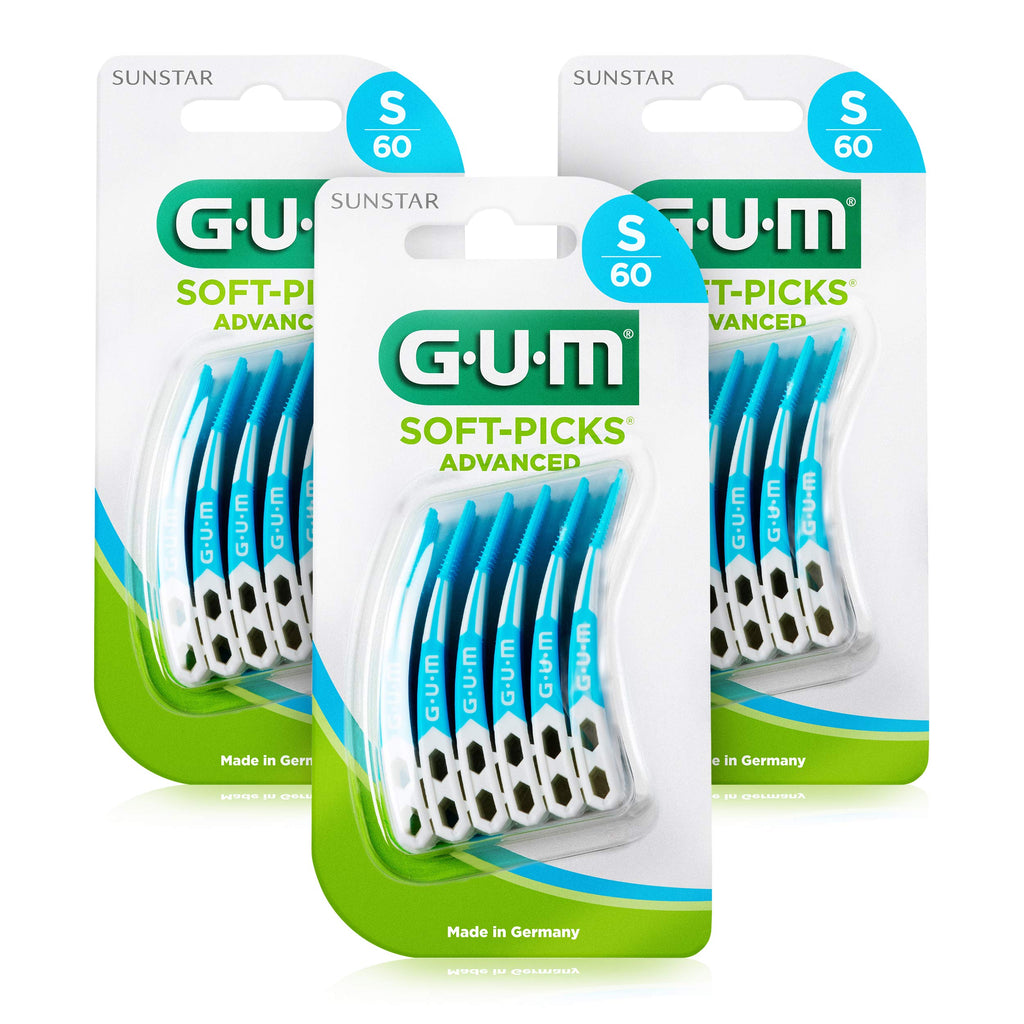 [Australia] - GUM Soft-Picks Advanced Interdental Cleaner / Simple and Gentle Cleaning of The interdental Spaces / Pleasant to use / Easy to Reach for Everyone (Small, 3) S 180.0 