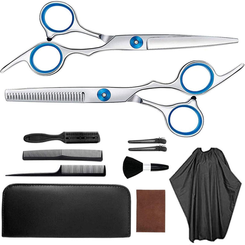 [Australia] - Hair Cutting Scissors Stainless Steel Professional Hairdressing Scissors,11 Pcs Hair Scissors Set,Barber ScissorsWomen Men Professional Hair 