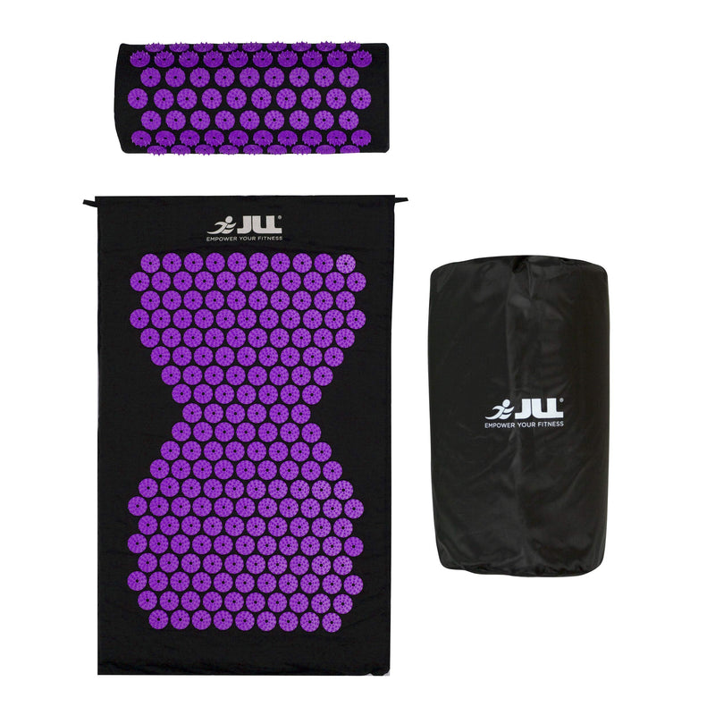 [Australia] - JLL� Acupressure Mat Set - Acupuncture Mat and Acupuncture Pillow for Relaxation and Pain Relief - Massage Mat, Acupressure Cushion, Washable Cover and Travel Bag (Purple) Purple 