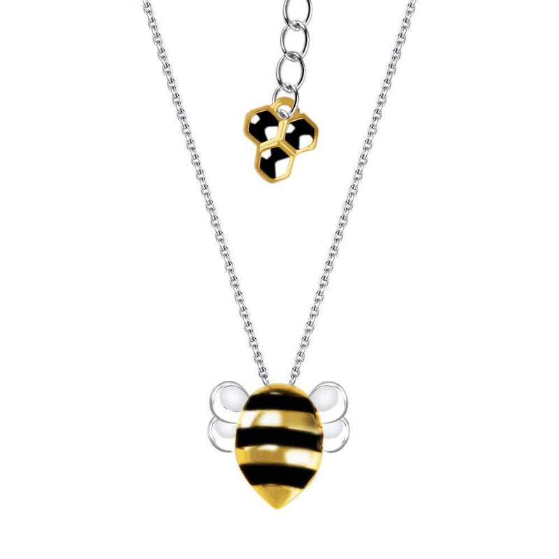 [Australia] - VIKI LYNN 925 Sterling Silver Honeybee Lovely Bee Pendant Necklace Jewelry Gift for Women 