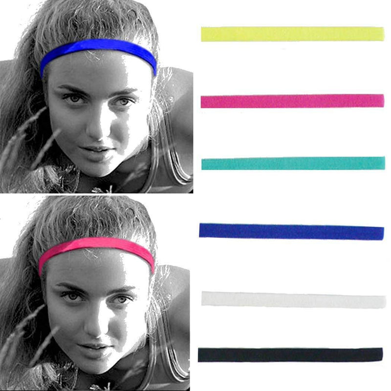 [Australia] - Simsly Sport Headband Elastic Turban Hair Band Yoga Head Wraps for Women and Girls(6pcs) 